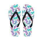 Colorful Butterfly Pattern Print Flip Flops