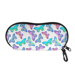 Colorful Butterfly Pattern Print Glasses Case