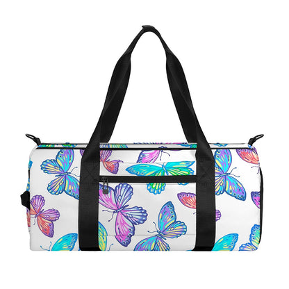 Colorful Butterfly Pattern Print Gym Bag