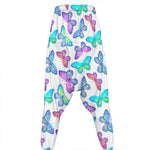 Colorful Butterfly Pattern Print Hammer Pants