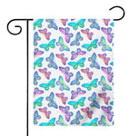 Colorful Butterfly Pattern Print House Flag