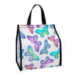 Colorful Butterfly Pattern Print Insulated Lunch Tote