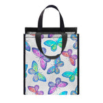 Colorful Butterfly Pattern Print Insulated Lunch Tote