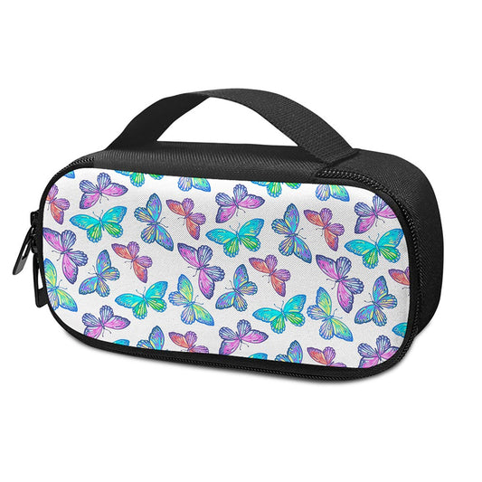 Colorful Butterfly Pattern Print Insulin Cooler Travel Case