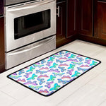 Colorful Butterfly Pattern Print Kitchen Mat