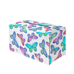 Colorful Butterfly Pattern Print Leather Tissue Box Cover