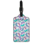 Colorful Butterfly Pattern Print Luggage Tag