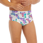 Colorful Butterfly Pattern Print Men's Briefs