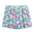 Colorful Butterfly Pattern Print Mesh Shorts