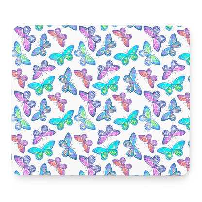 Colorful Butterfly Pattern Print Mouse Pad