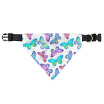 Colorful Butterfly Pattern Print Over The Collar Dog Bandana