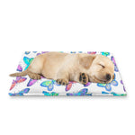Colorful Butterfly Pattern Print Pet Cooling Mat Cover