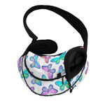 Colorful Butterfly Pattern Print Pet Sling Carrier