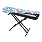 Colorful Butterfly Pattern Print Piano Keyboard Cover