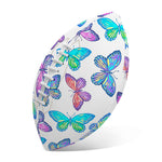 Colorful Butterfly Pattern Print Rugby Ball
