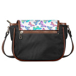 Colorful Butterfly Pattern Print Saddle Bag
