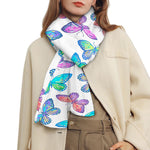 Colorful Butterfly Pattern Print Scarf