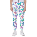 Colorful Butterfly Pattern Print Joggers
