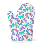 Colorful Butterfly Pattern Print Single Oven Mitt