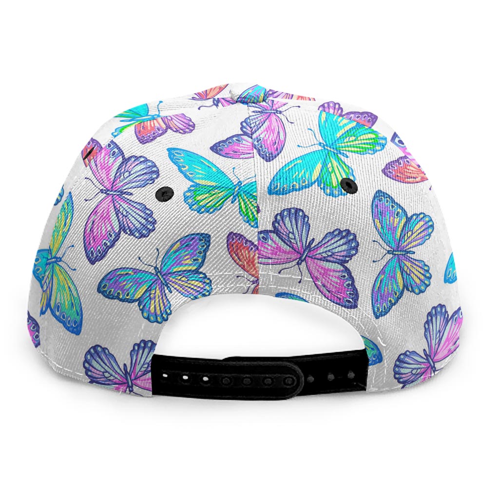 Colorful Butterfly Pattern Print Snapback Cap
