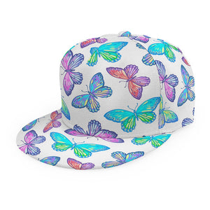 Colorful Butterfly Pattern Print Snapback Cap