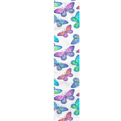 Colorful Butterfly Pattern Print Table Runner