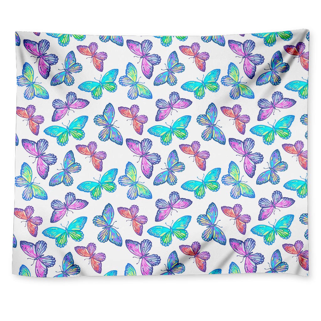 Colorful Butterfly Pattern Print Tapestry
