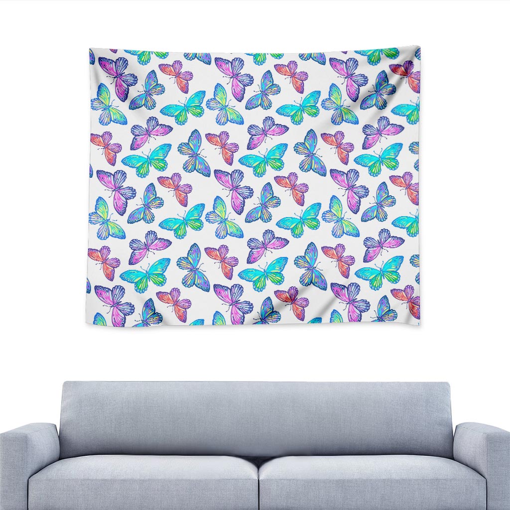 Colorful Butterfly Pattern Print Tapestry