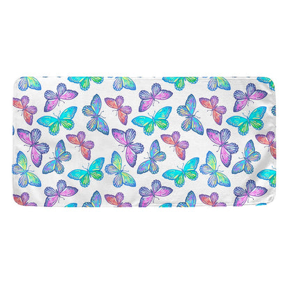 Colorful Butterfly Pattern Print Towel