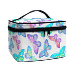Colorful Butterfly Pattern Print Travel Makeup Bag