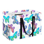 Colorful Butterfly Pattern Print Utility Tote Bag
