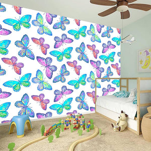 Colorful Butterfly Pattern Print Wall Sticker