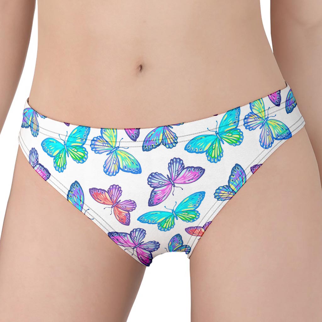 Colorful Butterfly Pattern Print Women's Panties