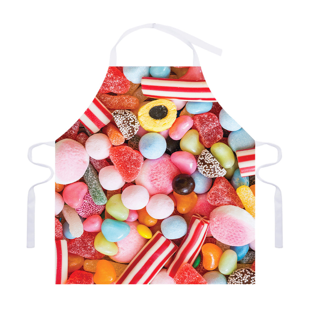 Colorful Candy And Jelly Print Adjustable Apron