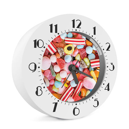 Colorful Candy And Jelly Print Alarm Clock