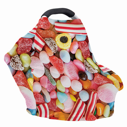 Colorful Candy And Jelly Print Baby Seat Cover