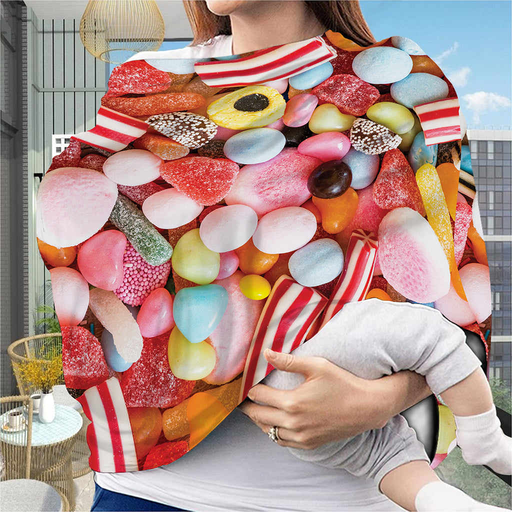 Colorful Candy And Jelly Print Baby Seat Cover