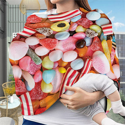 Colorful Candy And Jelly Print Baby Seat Cover