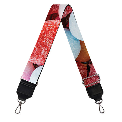 Colorful Candy And Jelly Print Bag Strap