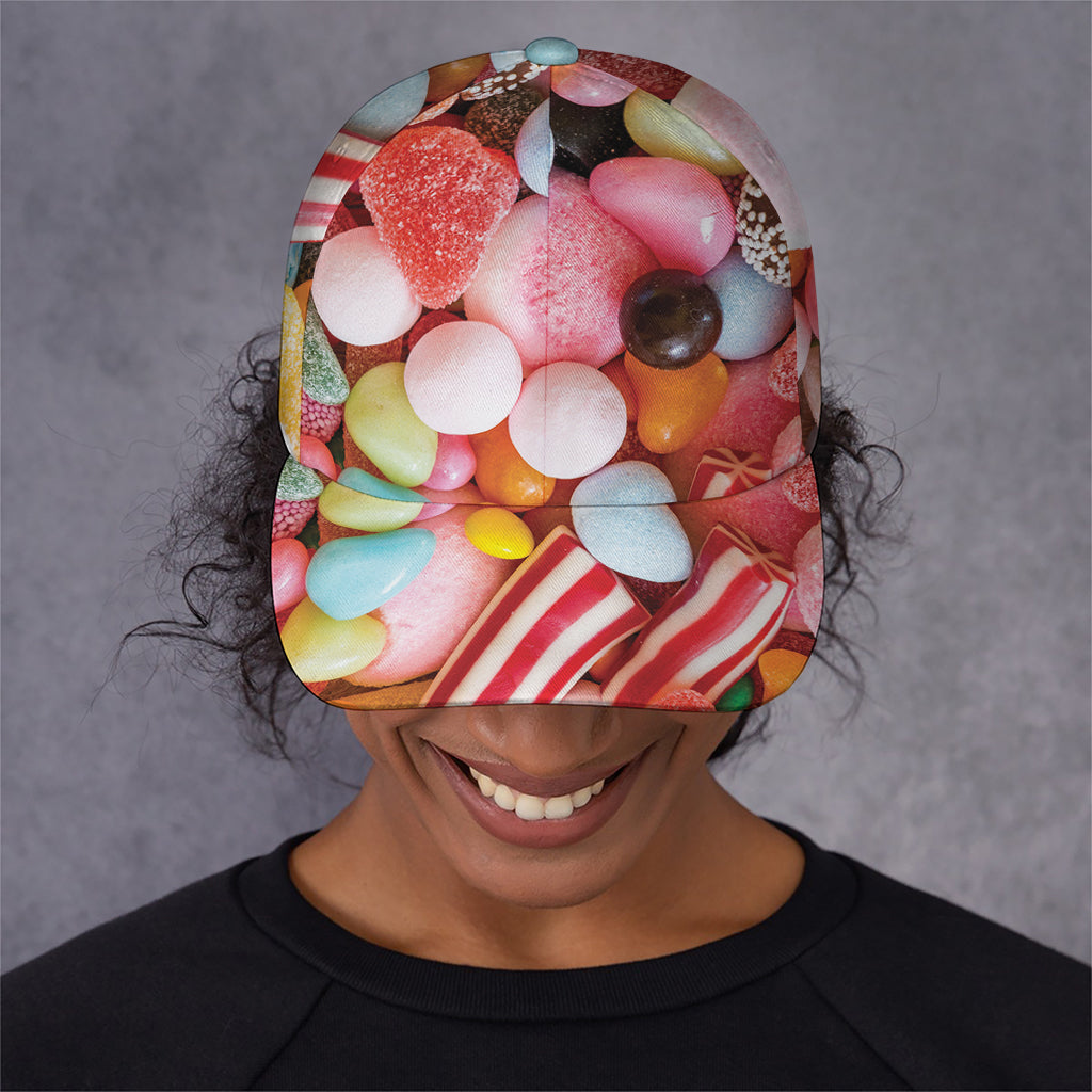 Colorful Candy And Jelly Print Baseball Cap