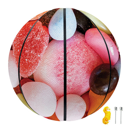 Colorful Candy And Jelly Print Basketball