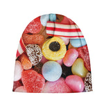 Colorful Candy And Jelly Print Beanie