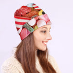 Colorful Candy And Jelly Print Beanie