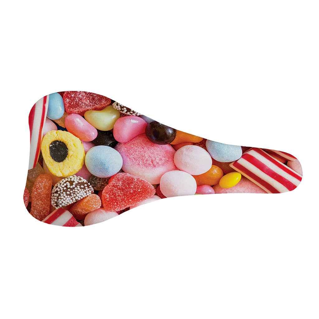 Colorful Candy And Jelly Print Bicycle Seat Cover