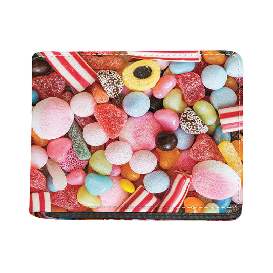 Colorful Candy And Jelly Print Bifold Wallet