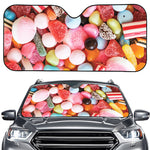 Colorful Candy And Jelly Print Car Windshield Sun Shade