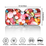 Colorful Candy And Jelly Print Car Windshield Sun Shade