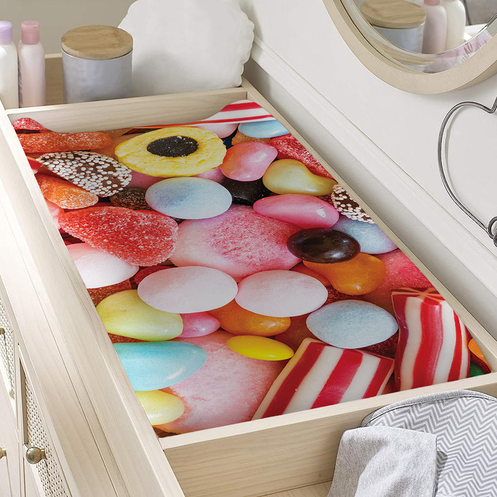 Colorful Candy And Jelly Print Changing Pad Cover