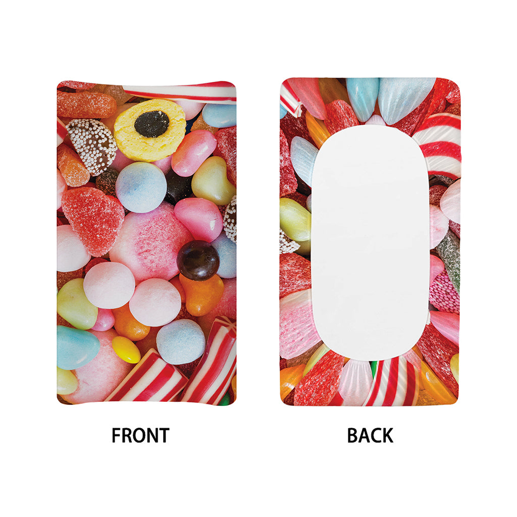 Colorful Candy And Jelly Print Changing Pad Cover