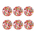 Colorful Candy And Jelly Print Coaster Set